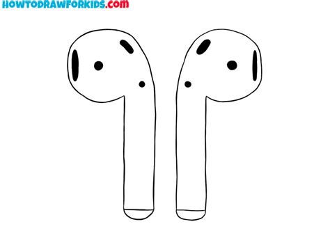 How to Draw AirPods - Easy Drawing Tutorial For Kids