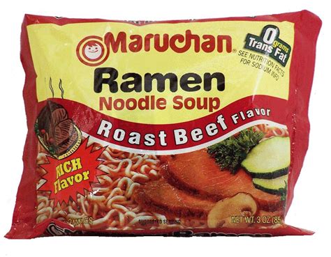 Buy MaruchanROAST BEEF FLAVOR Ramen Noodle Soup 3oz (12 pack) Online at ...