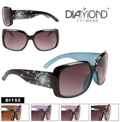 Designer Rhinestone Sunglasses in Bulk - Style #DI152