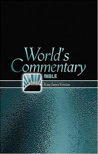 Commentary King James Version Bible: Large Print, Burgundy Dual-Grained Bonded Leather, Red ...