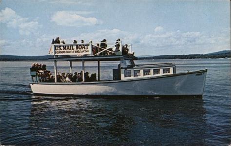 U.S. Mail Boat, Long Lake Maine Boats, Ships Postcard