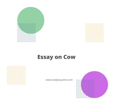 Essay on Cow 15 lines , few lines for class 1,3,4,6,12 in english ...