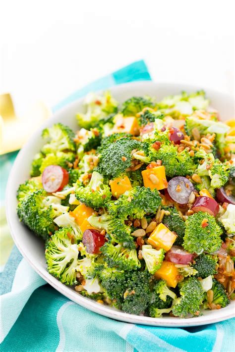 Easy Broccoli Salad Recipe | Sugar & Soul