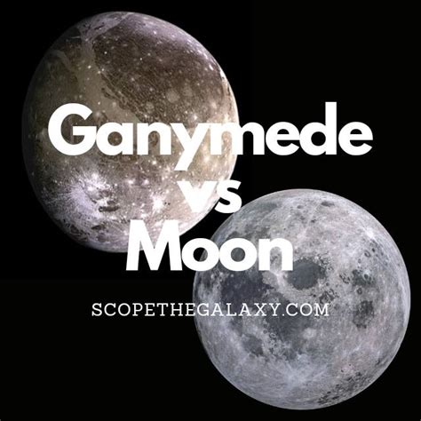 Ganymede vs The Moon (How Are They Different?) | Scope The Galaxy