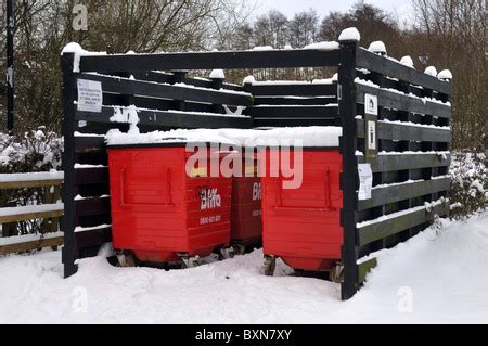 biffa bins bin collection rubbish waste management dumpster trash Stock Photo - Alamy