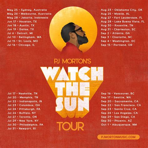 PJ Morton Announces "Watch The Sun" Tour - YouKnowIGotSoul.com