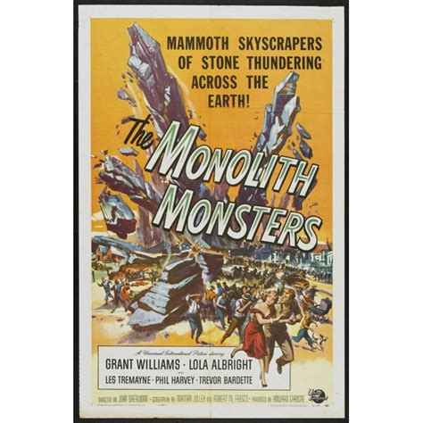 Monolith Monsters Movie poster 12x16 Print on Metal Sign 12in x 16in ...