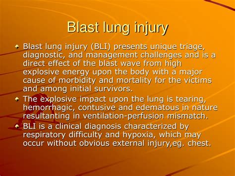 PPT - Blast Injuries PowerPoint Presentation, free download - ID:6370920