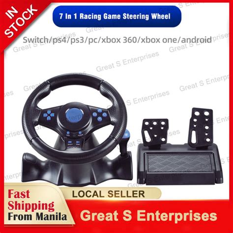 GSE 7 In 1 Racing Game Steering Wheel For Switch/Xbox 360/Xbox one/Pc ...