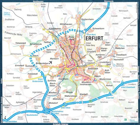 Erfurt Map - Germany