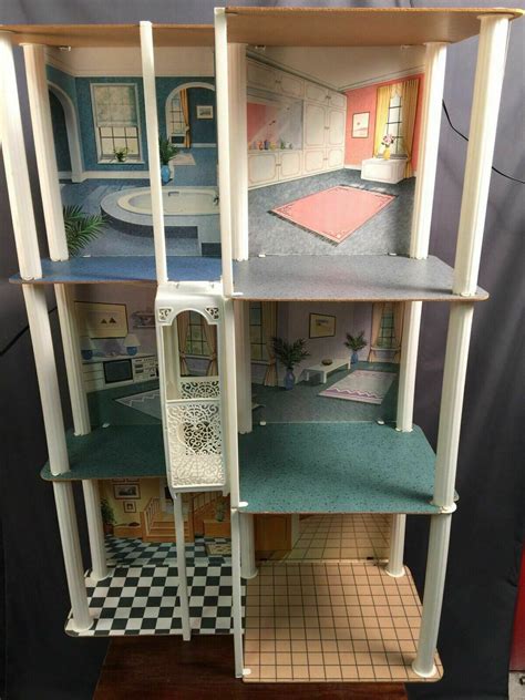 Barbie Townhouse Vintage Mattel Three Floor Elevator Ken Play Set ...