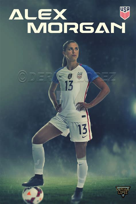 Alex Morgan Soccer Poster Design by derianl on DeviantArt