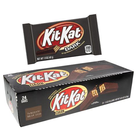 Kit Kat Dark Chocolate Candy Bars - 24ct Display Box