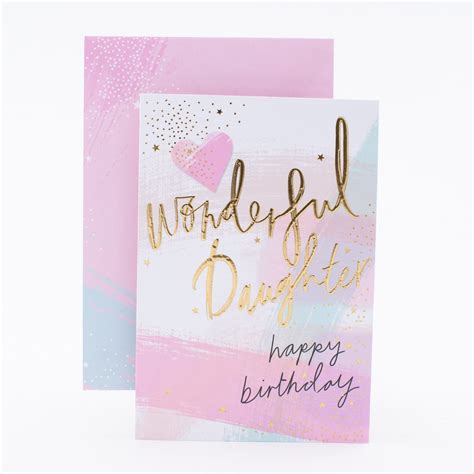 Hallmark Birthday Card for Daughter - Colourful Paint Strokes - Kmart