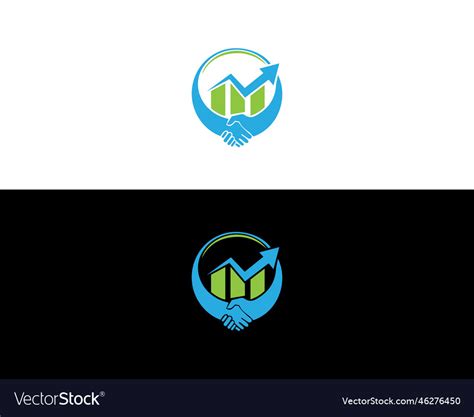 Business logo maker and finance logos Royalty Free Vector