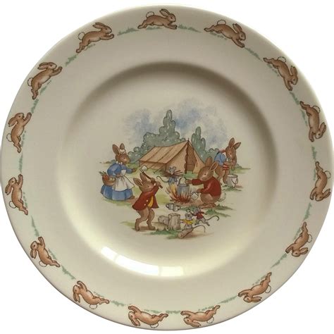 Royal Doulton Bunnykins Campsite Plate : Annie's Avenue Antiques | Ruby ...