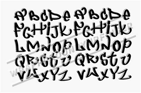 Cool Graffiti Fonts Alphabet, HD Png Download , Transparent Png Image - PNGitem