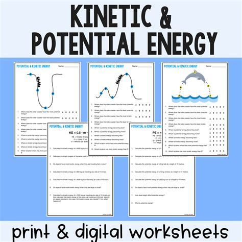 potential energy diagram worksheet answer key - MellissaChidi