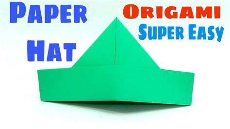 How to make a paper hat, Origami hat, Origami cap, How to make a paper cap