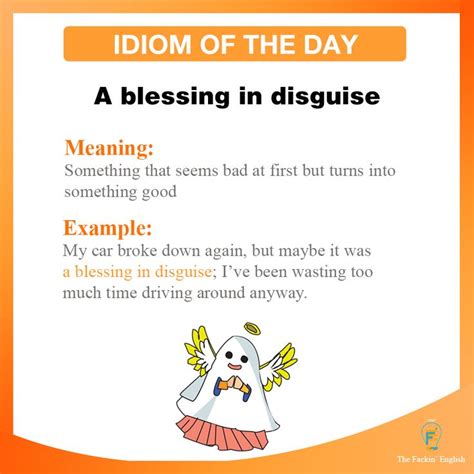 A BLESSING IN DISGUISE | Disguise meaning, Idioms, A blessing