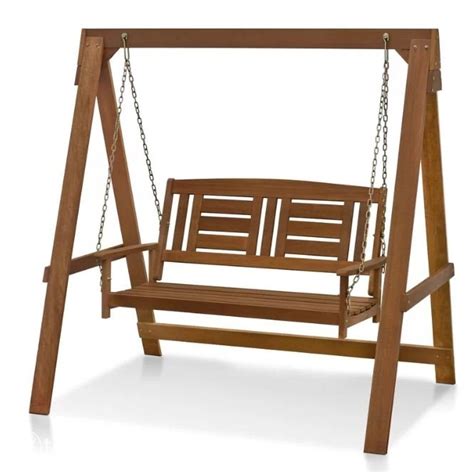 Buy Teak wood Porch Swing with Stand Online | TeakLab