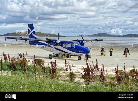 Barra Airport - beach landing Stock Photo - Alamy