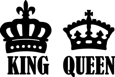 King & Queen Set Laser Cut Silhouettes