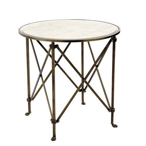 Olivia 30in Round Mirrored Side Table | Ballard Designs | Side table, Mirror side table ...
