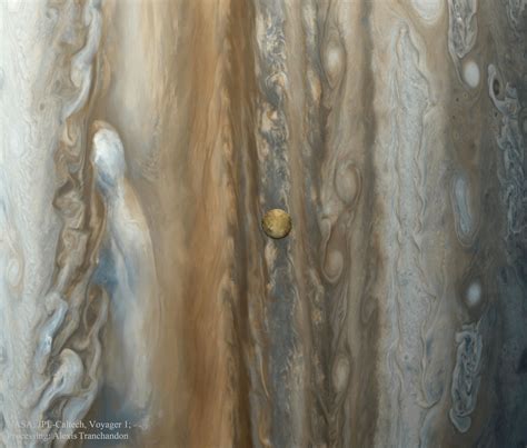 Io over Jupiter from Voyager 1 / MacDara Conroy