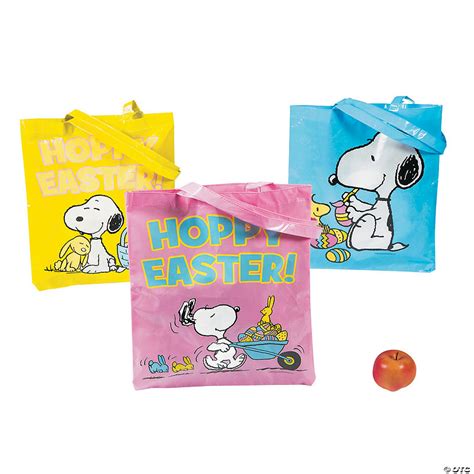 Large Peanuts® Easter Tote Bags - Discontinued