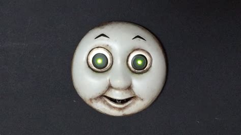 Thomas the Tank Engine's Face Disturbingly Crawls on Walls and Ceilings With Green Glowing Eyes