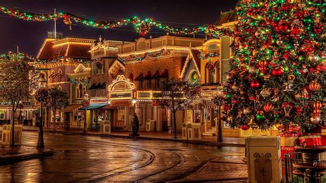 Christmas town, celebration, HD wallpaper | Wallpaperbetter