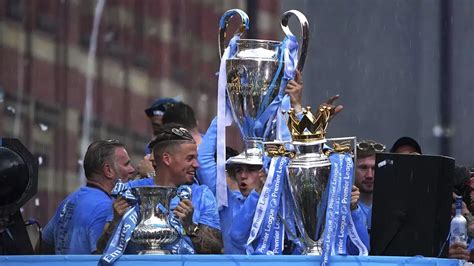 Manchester City Celebrates Treble Of Major Trophies With Open-Top Bus ...