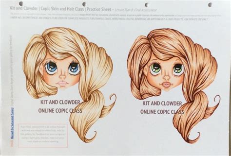 Skin and Hair Class | Copic sketch markers, Copic marker art, Copic