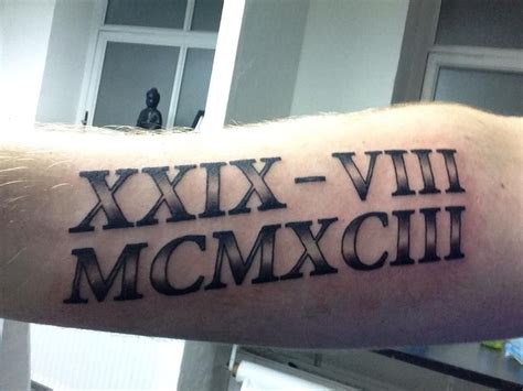 Roman Numeral Tattoo Font Styles