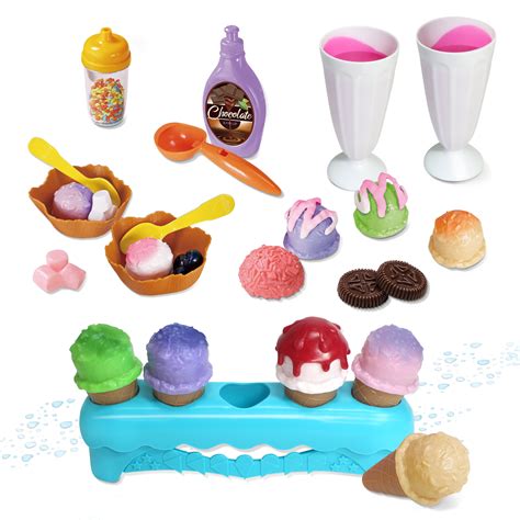 Kidzlane Color Changing Ice Cream Set with Stand - Walmart.com