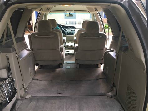 Honda Odyssey rear seat folded - Odyssey Camper