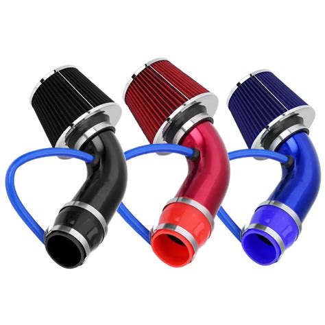 Oversea Car Engine Intake Pipe Cold Air Intake Filter Aluminum Induction Hose Pipe Kit Inlet Air ...