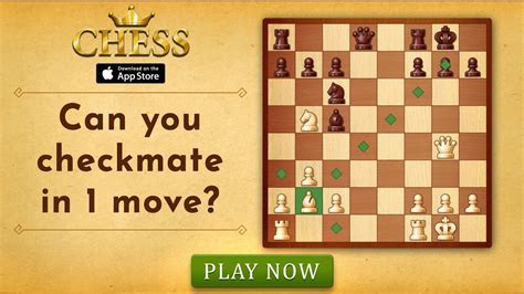 Chess puzzle - check mate in 1 move - YouTube