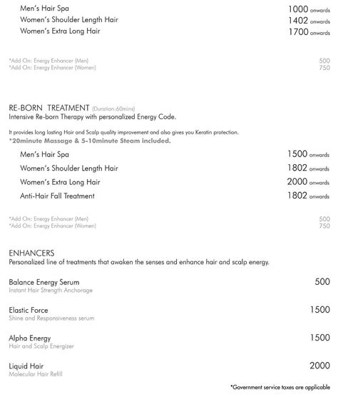 Toni and Guy Price List (Packages) Updated in March 2023 - Spa N Salon