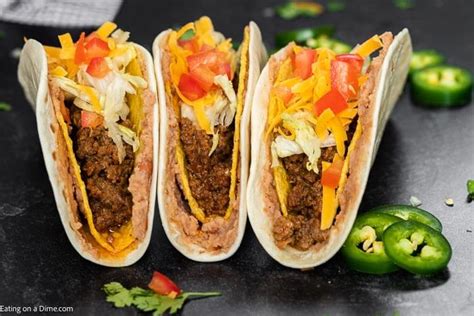 Double decker tacos - easy double decker tacos recipe