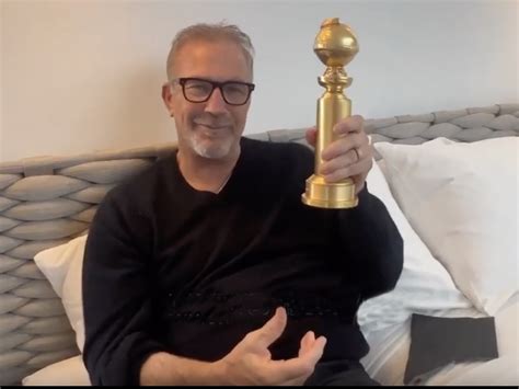 Kevin Costner Got His Golden Globe - Literally - Golden Globes