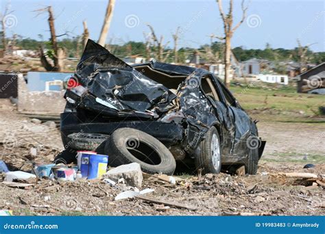 Car After Tornado Stock Photos - Image: 19983483