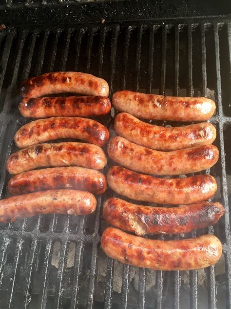 Brats on the grill | Dinner, Food, Grilling