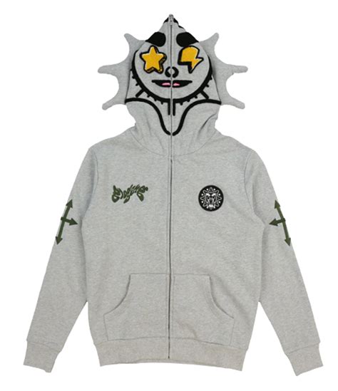 Glo Gang Glo Man Grey Zip Hoodie | WHAT’S ON THE STAR?