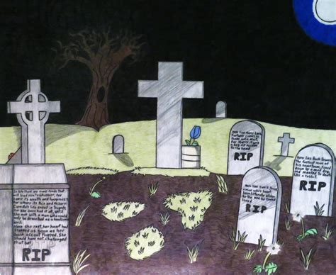 Graveyard at Night by LoneWanderingSoul98 on DeviantArt