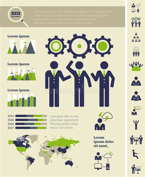 Social Media Infographic Template. Stock Vector - Illustration of chart ...