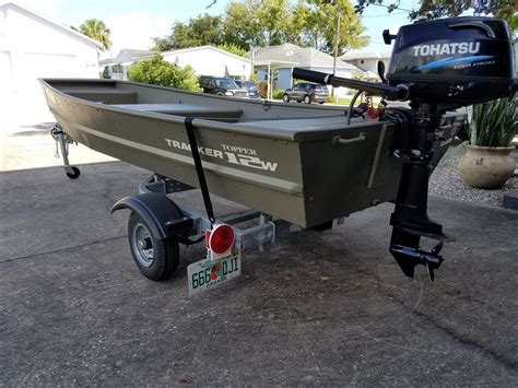 2017 12" Tracker Jon Boat , Motor & Trailer | Microskiff - Dedicated To The Smallest Of Skiffs