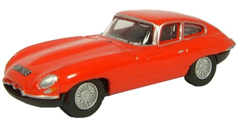 Oxford Diecast 76ETYP002 Jaguar E Type Carmen Red Car Model 1/76