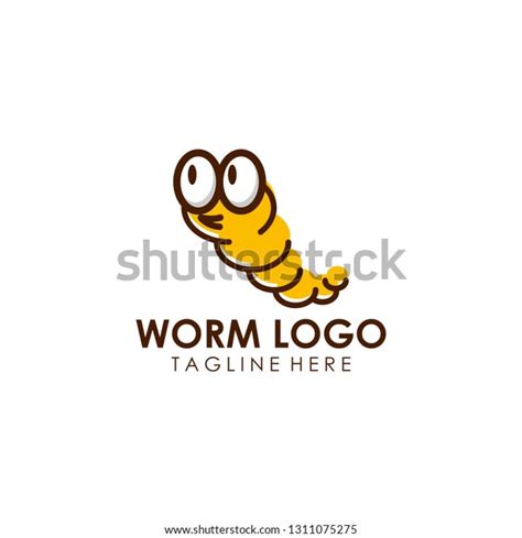 Worm Logo Design Stock Vector (Royalty Free) 1311075275